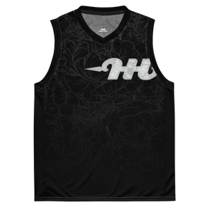 Hustle Harder Onyx Skull Inlay Basketball Jersey