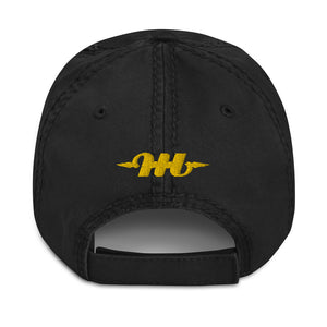 Hustle Harder Distressed Cap