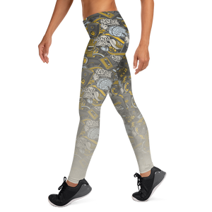 Hustle Harder Graffiti Grey Leggings