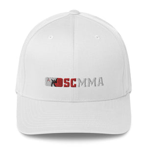 SCMMA Red/White Logo Combo FlexFit Cap