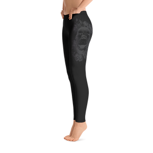 Hustle Harder Onyx Floral Leggings