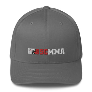 SCMMA Red/White Logo Combo FlexFit Cap