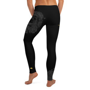 Hustle Harder Onyx Floral Leggings