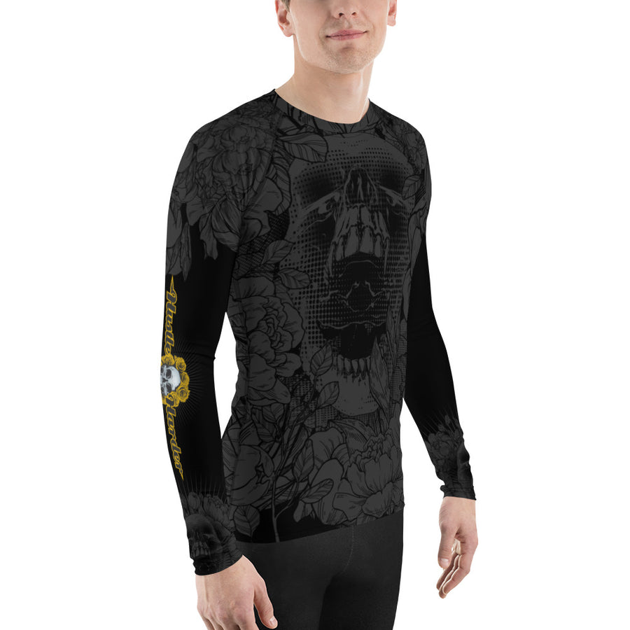 Hustle Harder Onyx Men's V2 Rash Guard